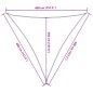 vidaXL Sonnensegel Hellgrau 4x4x4 m 100% Polyester Oxford vidaXL Sonnensegel Hellgrau 4x4x4 m 100% Polyester Oxford