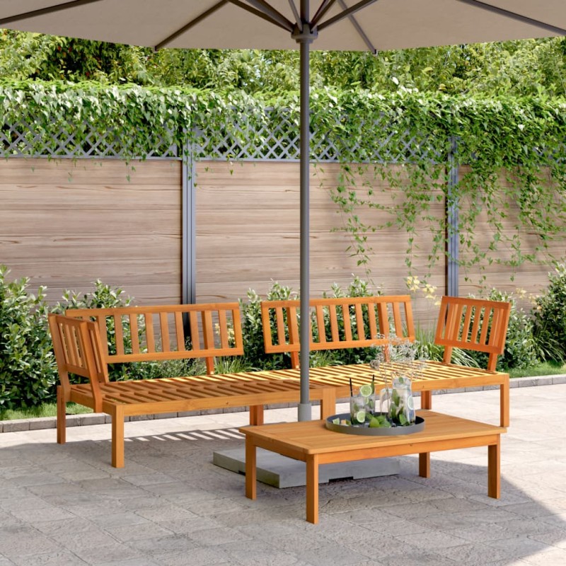 vidaXL Garten-Ecksofas aus Paletten 2 Stk. Massivholz Akazie vidaXL Garten-Ecksofas aus Paletten 2 Stk. Massivholz Akazie