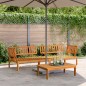 vidaXL Garten-Ecksofas aus Paletten 2 Stk. Massivholz Akazie vidaXL Garten-Ecksofas aus Paletten 2 Stk. Massivholz Akazie