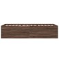 vidaXL Bettgestell Braun Eichen-Optik 75x190 cm Holzwerkstoff vidaXL Bettgestell Braun Eichen-Optik 75x190 cm Holzwerkstoff