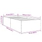vidaXL Bettgestell Braun Eichen-Optik 75x190 cm Holzwerkstoff vidaXL Bettgestell Braun Eichen-Optik 75x190 cm Holzwerkstoff