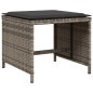 vidaXL 15-tlg. Garten-Essgruppe mit Kissen Grau Poly Rattan vidaXL 15-tlg. Garten-Essgruppe mit Kissen Grau Poly Rattan