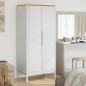 vidaXL Kleiderschrank FLORO Weiß 77x53x171 cm Massivholz Kiefer vidaXL Kleiderschrank FLORO Weiß 77x53x171 cm Massivholz Kiefer
