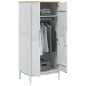 vidaXL Kleiderschrank FLORO Weiß 77x53x171 cm Massivholz Kiefer vidaXL Kleiderschrank FLORO Weiß 77x53x171 cm Massivholz Kiefer