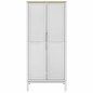 vidaXL Kleiderschrank FLORO Weiß 77x53x171 cm Massivholz Kiefer vidaXL Kleiderschrank FLORO Weiß 77x53x171 cm Massivholz Kiefer