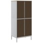 vidaXL Kleiderschrank FLORO Weiß 77x53x171 cm Massivholz Kiefer vidaXL Kleiderschrank FLORO Weiß 77x53x171 cm Massivholz Kiefer