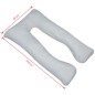 vidaXL Schwangerschaftskissen 90x145 cm Grau vidaXL Schwangerschaftskissen 90x145 cm Grau