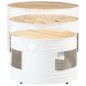 vidaXL Beistelltische Fass-Design 3 Stk. Raues Massivholz Mango vidaXL Beistelltische Fass-Design 3 Stk. Raues Massivholz Mango
