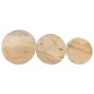 vidaXL Beistelltische Fass-Design 3 Stk. Raues Massivholz Mango vidaXL Beistelltische Fass-Design 3 Stk. Raues Massivholz Mango