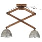 vidaXL Deckenleuchte 25 W Vintage Silbern 29x18x85 cm E27 vidaXL Deckenleuchte 25 W Vintage Silbern 29x18x85 cm E27