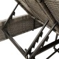 vidaXL Doppel-Sonnenliege mit Kissen Grau Poly Rattan vidaXL Doppel-Sonnenliege mit Kissen Grau Poly Rattan