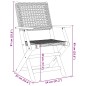 vidaXL Gartenstühle 2 Stk. Beige Massivholz Akazie und Poly Rattan vidaXL Gartenstühle 2 Stk. Beige Massivholz Akazie und Poly Rattan