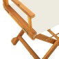 vidaXL Klappbare Gartenstühle 4 Stk. Cremeweiß Stoff vidaXL Klappbare Gartenstühle 4 Stk. Cremeweiß Stoff