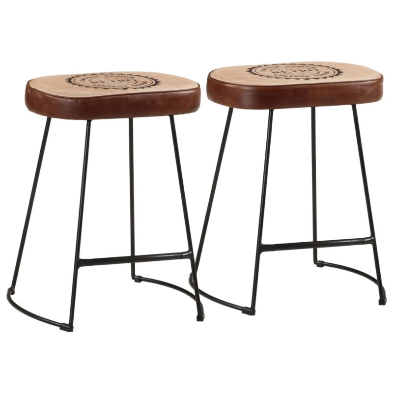 vidaXL Barhocker 2 Stk. Dunkelbraun 40x29,5x53 cm vidaXL Barhocker 2 Stk. Dunkelbraun 40x29,5x53 cm