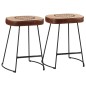 vidaXL Barhocker 2 Stk. Dunkelbraun 40x29,5x53 cm vidaXL Barhocker 2 Stk. Dunkelbraun 40x29,5x53 cm