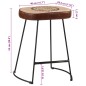 vidaXL Barhocker 2 Stk. Dunkelbraun 40x29,5x53 cm vidaXL Barhocker 2 Stk. Dunkelbraun 40x29,5x53 cm