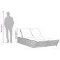 vidaXL Doppel-Sonnenliege mit Auflagen Beige Poly Rattan vidaXL Doppel-Sonnenliege mit Auflagen Beige Poly Rattan