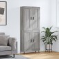 Highboard Grau Sonoma 69,5x34x180 cm Holzwerkstoff Highboard Grau Sonoma 69,5x34x180 cm Holzwerkstoff