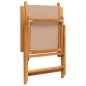 vidaXL Gartenstühle 2 Stk. Taupe Massivholz Akazie & Stoff vidaXL Gartenstühle 2 Stk. Taupe Massivholz Akazie & Stoff