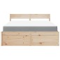 vidaXL Bett mit Schubladen und Matratze 160x200 cm Massivholz Kiefer vidaXL Bett mit Schubladen und Matratze 160x200 cm Massivholz Kiefer