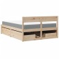 vidaXL Bett mit Schubladen und Matratze 120x200 cm Massivholz Kiefer vidaXL Bett mit Schubladen und Matratze 120x200 cm Massivholz Kiefer