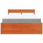 vidaXL Bett mit Schubladen und Matratze Wachsbraun 120x200 Massivholz vidaXL Bett mit Schubladen und Matratze Wachsbraun 120x200 Massivholz