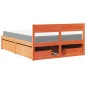 vidaXL Bett mit Schubladen und Matratze Wachsbraun 120x200 Massivholz vidaXL Bett mit Schubladen und Matratze Wachsbraun 120x200 Massivholz