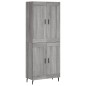 Highboard Grau Sonoma 69,5x34x180 cm Holzwerkstoff Highboard Grau Sonoma 69,5x34x180 cm Holzwerkstoff