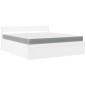 vidaXL Bett mit Schubladen und Matratze Weiß 180x200 cm Massivholz vidaXL Bett mit Schubladen und Matratze Weiß 180x200 cm Massivholz