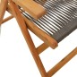 vidaXL Gartenstuhl Verstellbar 6 Stk. Grau Massivholz Akazie vidaXL Gartenstuhl Verstellbar 6 Stk. Grau Massivholz Akazie