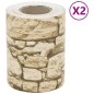 vidaXL Sichtschutzstreifen 2 Stk. Steinoptik Grau 35x0,19 m PVC vidaXL Sichtschutzstreifen 2 Stk. Steinoptik Grau 35x0,19 m PVC