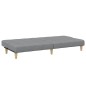 vidaXL Schlafsofa 2-Sitzer mit Fußhocker Hellgrau Stoff vidaXL Schlafsofa 2-Sitzer mit Fußhocker Hellgrau Stoff