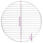 vidaXL Grillrost Rund Ø34,5 cm 304 Edelstahl vidaXL Grillrost Rund Ø34,5 cm 304 Edelstahl