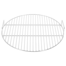 vidaXL Grillrost mit Griffen Rund Ø44,5 cm 304 Edelstahl