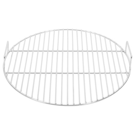 vidaXL Grillrost mit Griffen Rund Ø44,5 cm 304 Edelstahl