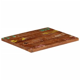 vidaXL Tischplatte 60x50x3,8 cm Rechteckig Altholz Massiv