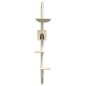 vidaXL Kratzbaum mit Kratzsäule Wandmontage Creme 187 cm vidaXL Kratzbaum mit Kratzsäule Wandmontage Creme 187 cm