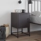 vidaXL Nachttisch Schwarz 36x39x60,5 cm Stahl vidaXL Nachttisch Schwarz 36x39x60,5 cm Stahl