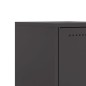vidaXL Nachttisch Schwarz 36x39x60,5 cm Stahl vidaXL Nachttisch Schwarz 36x39x60,5 cm Stahl