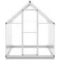 vidaXL Gewächshaus mit Fundamentrahmen Silber 224x169x202cm Aluminimum vidaXL Gewächshaus mit Fundamentrahmen Silber 224x169x202cm Aluminimum