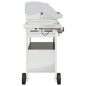 vidaXL Gasgrill mit 4 Flammen Silbern Edelstahl vidaXL Gasgrill mit 4 Flammen Silbern Edelstahl