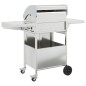 vidaXL Gasgrill mit 4 Flammen Silbern Edelstahl vidaXL Gasgrill mit 4 Flammen Silbern Edelstahl