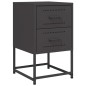 vidaXL Nachttische 2 Stk. Schwarz 36x39x60,5 cm Stahl vidaXL Nachttische 2 Stk. Schwarz 36x39x60,5 cm Stahl