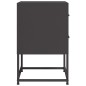 vidaXL Nachttische 2 Stk. Schwarz 36x39x60,5 cm Stahl vidaXL Nachttische 2 Stk. Schwarz 36x39x60,5 cm Stahl