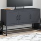 vidaXL TV-Schrank Anthrazit 100,5x39x60,5 cm Stahl vidaXL TV-Schrank Anthrazit 100,5x39x60,5 cm Stahl