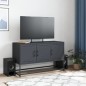 vidaXL TV-Schrank Anthrazit 100,5x39x60,5 cm Stahl vidaXL TV-Schrank Anthrazit 100,5x39x60,5 cm Stahl