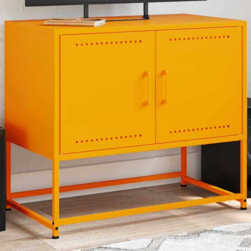 vidaXL TV-Schrank Senfgelb 68,5x39x60,5 cm Stahl vidaXL TV-Schrank Senfgelb 68,5x39x60,5 cm Stahl