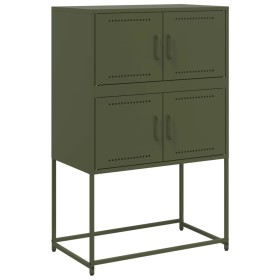 vidaXL Sideboard Olivgrün 68,5x38,5x107 cm Stahl