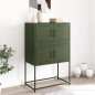 vidaXL Sideboard Olivgrün 68,5x38,5x107 cm Stahl vidaXL Sideboard Olivgrün 68,5x38,5x107 cm Stahl