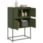 vidaXL Sideboard Olivgrün 68,5x38,5x107 cm Stahl vidaXL Sideboard Olivgrün 68,5x38,5x107 cm Stahl